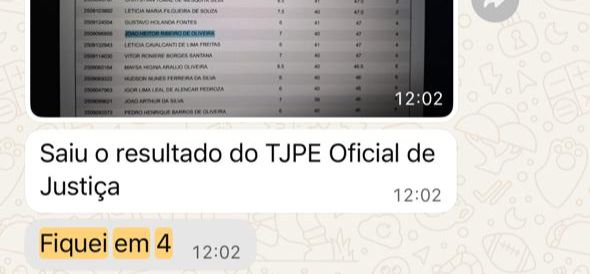 Resultado aluno 2